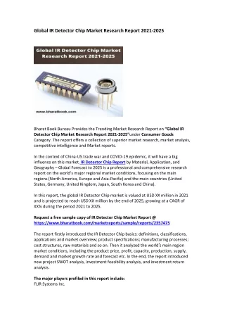 global ir detector chip market research report