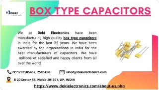 box type capacitors