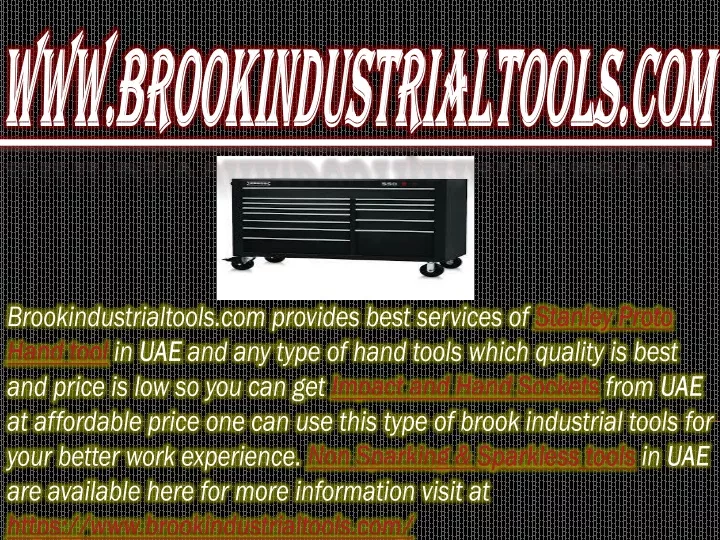 www brookindustrialtools com