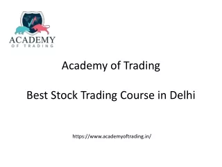 BEST STOCK TRADING COURSE IN DELHI