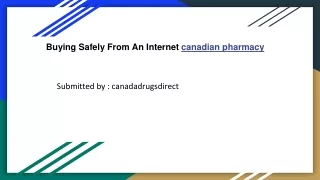 Buying Safely From An Internet Canadian pharmacy