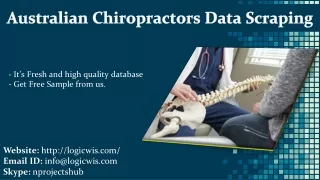 australian chiropractors data scraping