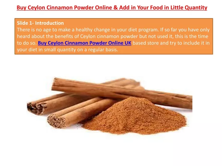 buy ceylon cinnamon powder online add in your food in little quantity