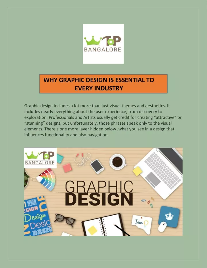 why graphic design is essential to every industry
