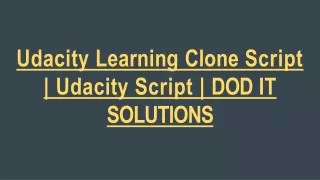 udacity learning clone script udacity script dod it solutions