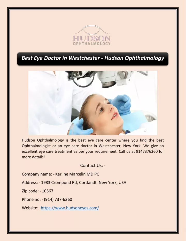 best eye doctor in westchester hudson