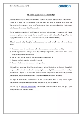 omronhealthcare ap com au