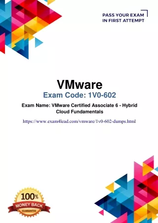 vmware exam code 1v0 602