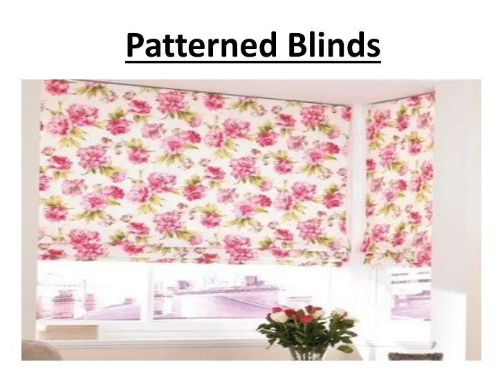 patterned blinds