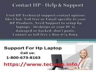 Contact HP - Help & Support