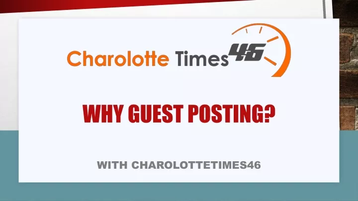 why guest posting