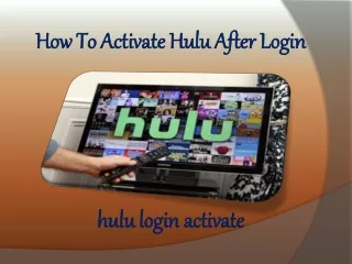 How To Activate Hulu After Login