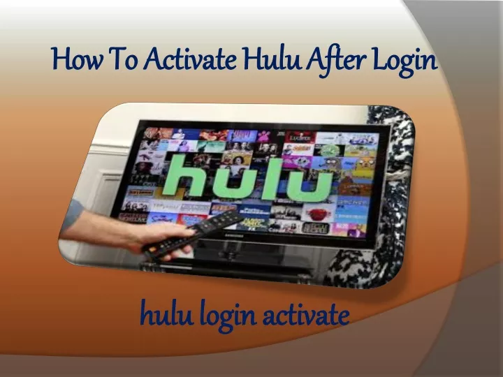 how to activate hulu after login