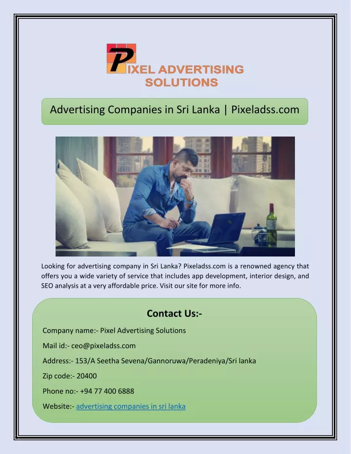 advertising companies in sri lanka pixeladss com