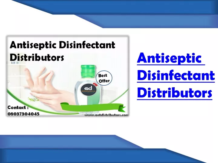 antiseptic disinfectant distributors