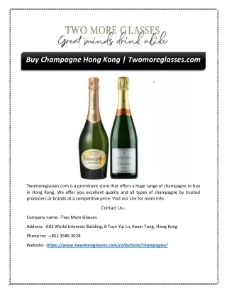 buy champagne hong kong twomoreglasses com