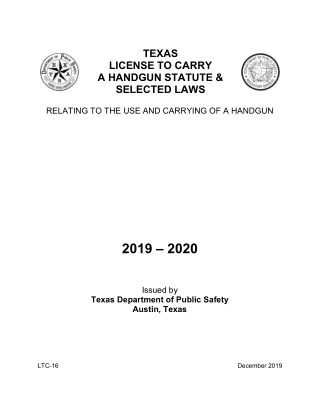 Texas Handgun License Online
