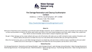 Fire Damage Restoration and Cleanup Southampton