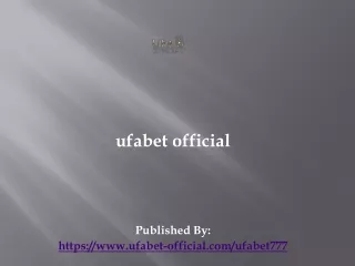 ufabet official published by https www ufabet official com ufabet777