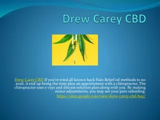 Drew Carey CBD - Pros And Cons,Buy Now