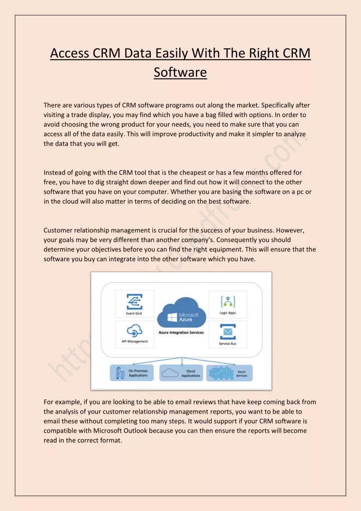 access crm data easily with the right crm software