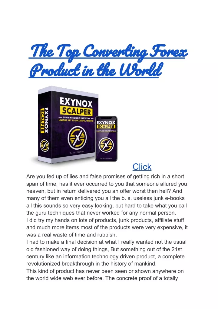 the top converting forex product in the world