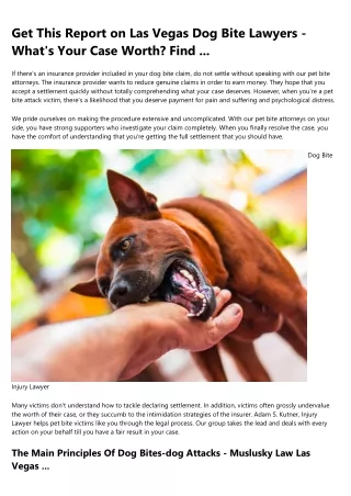 How to Sell Dog Bite King Law Group to a Skeptic
