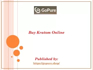 Buy Kratom Online