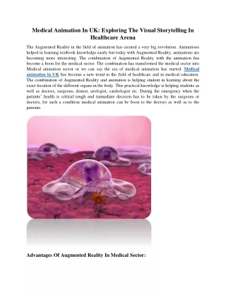medical animation in uk exploring the visual