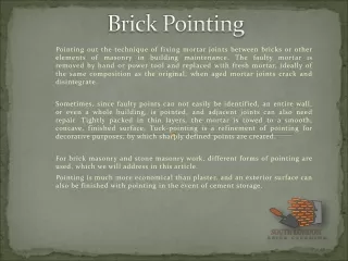 Brick Pointing