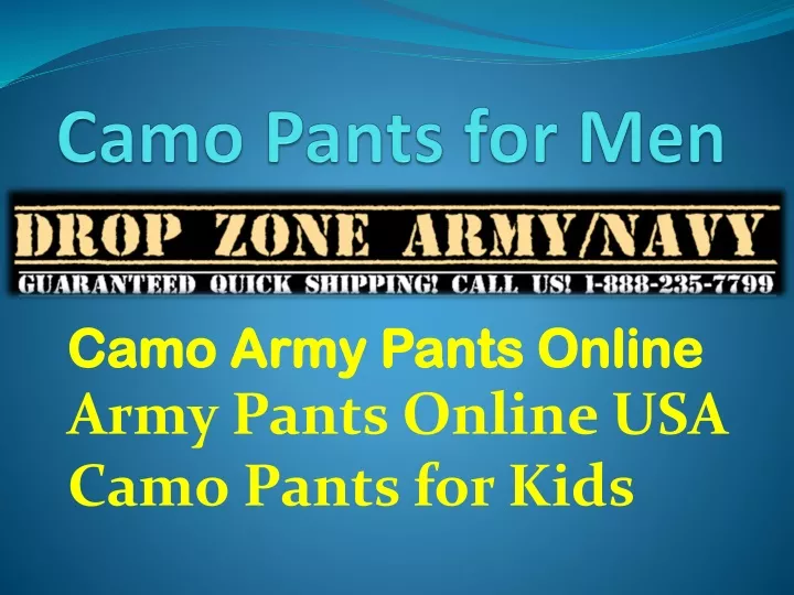 camo pants for men