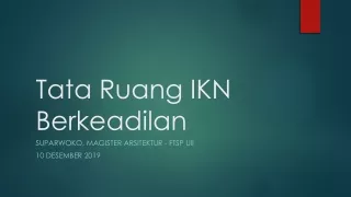 tata ruang ikn berkeadilan suparwoko magister