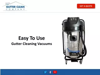 Easy To Use Gutter Cleaning Vacuums