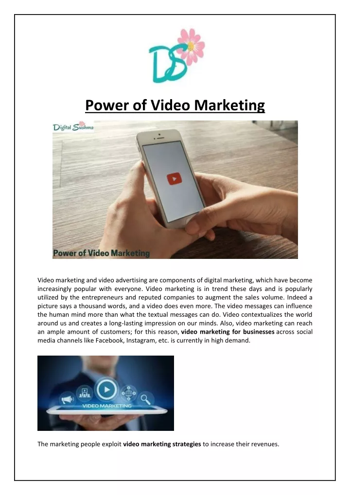 power of video marketing