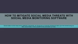 how to mitigate social media threats with social media monitoring software