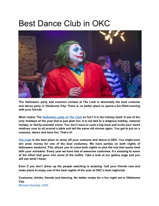Best Dance Club in OKC