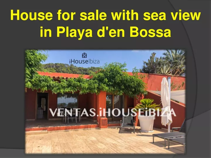 house for sale with sea view in playa d en bossa