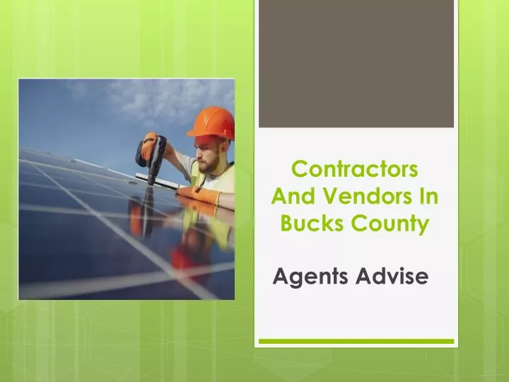 contractors and vendors in bucks county