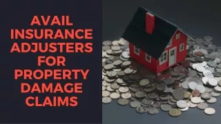 Avail Insurance adjusters for property damage claims