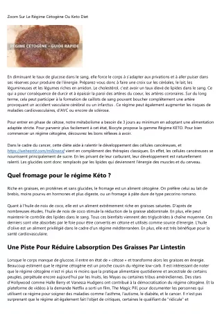 Regime Cetogene Combien De Proteine