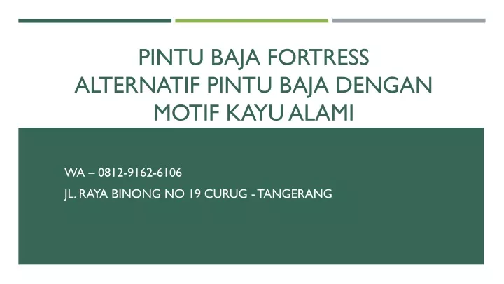 pintu baja fortress alternatif pintu baja dengan motif kayu alami