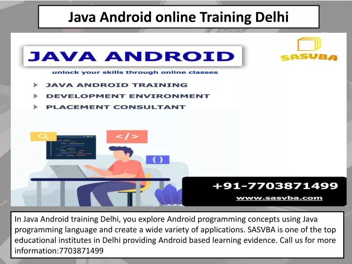 java android online training delhi