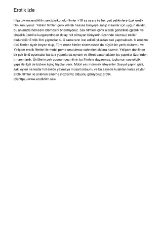Erotik izle