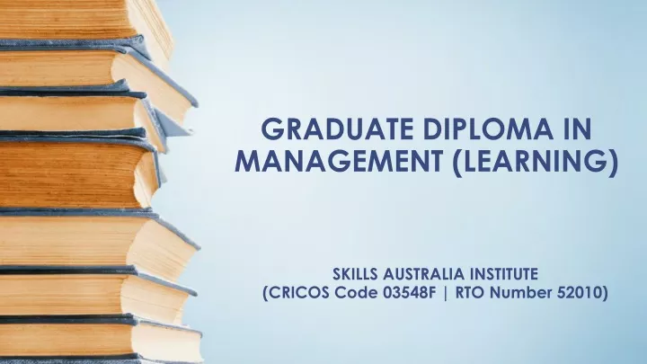 graduate diploma in management learning