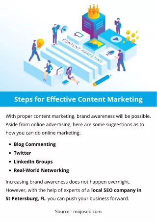 steps for effective content marketing