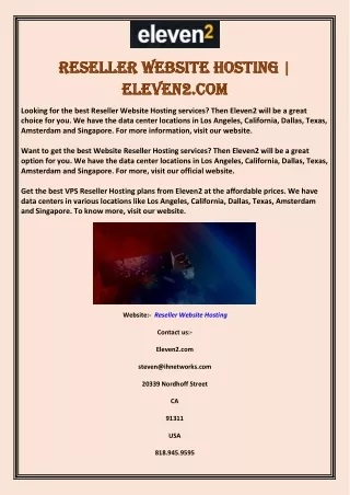 reseller reseller website eleven2 com eleven2 com