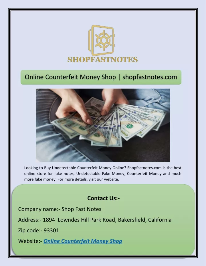 online counterfeit money shop shopfastnotes com
