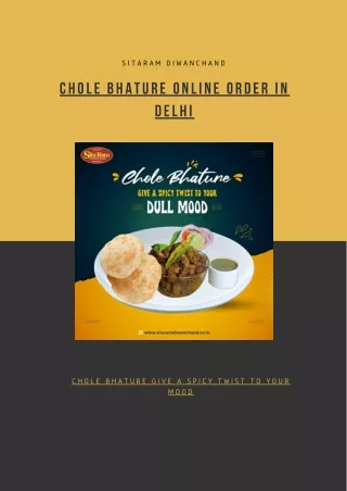 chole bhature online order in delhi