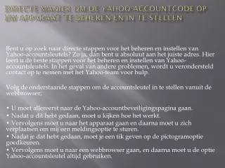 Contact Yahoo Klantenservice Nederland