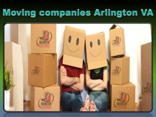 Moving companies Arlington VA